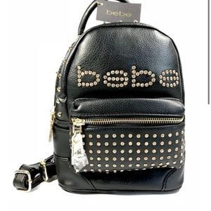 COPY - Bebe Rhinestone Mini Backpack Jett Sone Logo